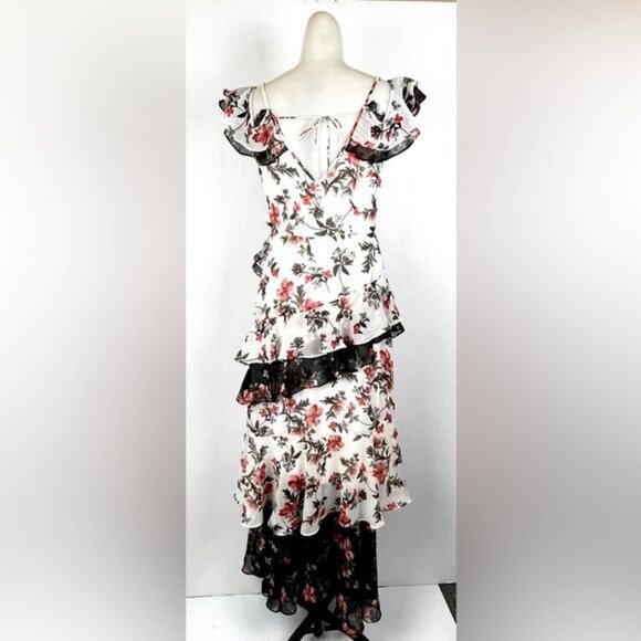 Avec Les Filles Floral Tiered Ruffled Dress 4 - Picture 5 of 12